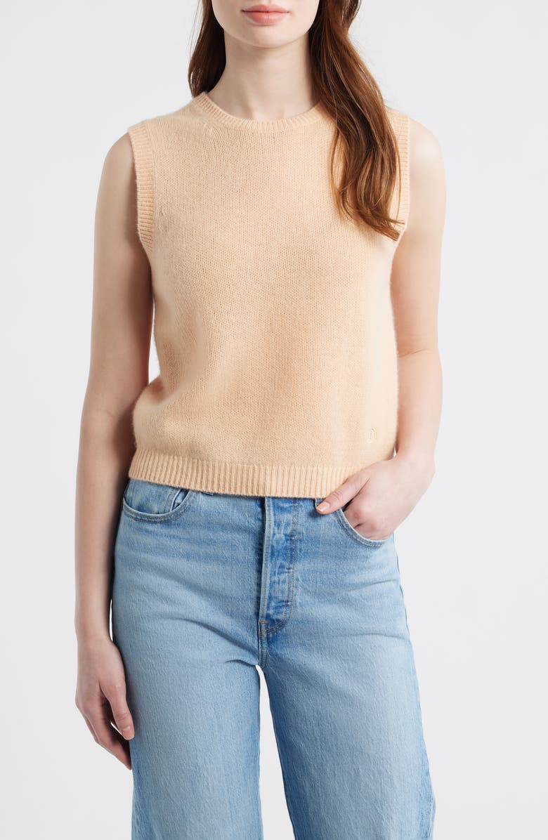 DÔEN Louden Cashmere Sweater, Main, color, Light Peach Sorbet
