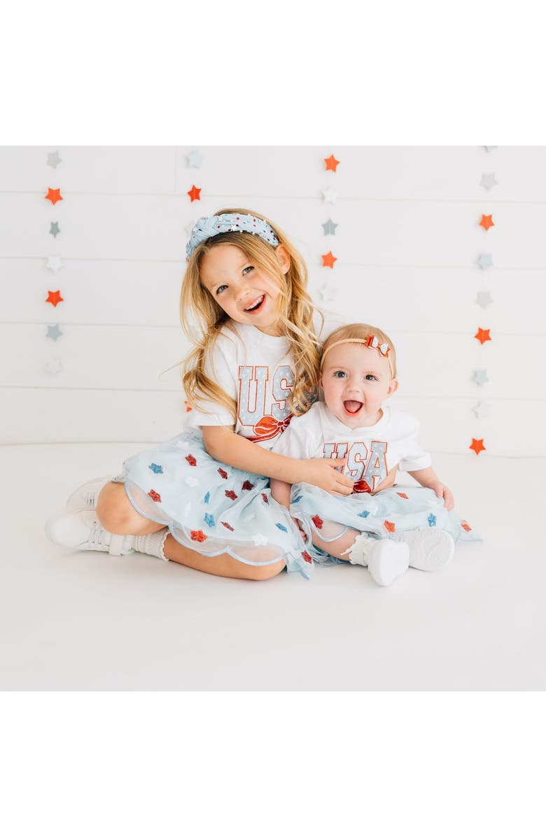 Sweet Wink USA Sequin Stars Tutu, Alternate, color, Light Blue