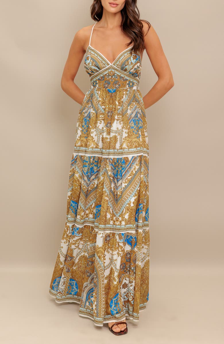 FLYING TOMATO V-Neck Midi Dress, Alternate, color,