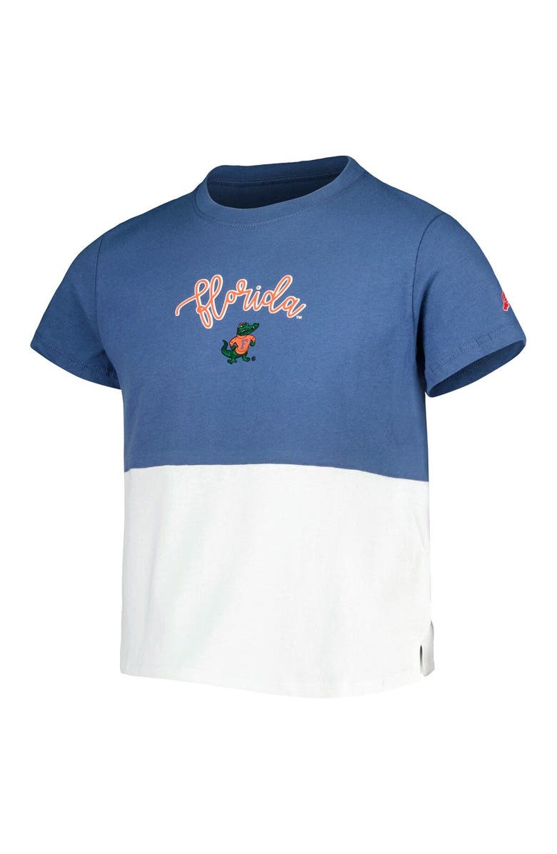 LEAGUE COLLEGIATE WEAR Girls Youth League Collegiate Wear Navy/White Florida Gators Colorblocked T-Shirt, Alternate, color, Navy
