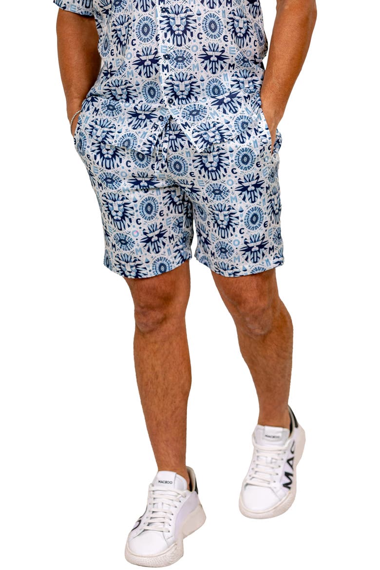Marthyr Drawstring Shorts, Alternate, color, BLUE