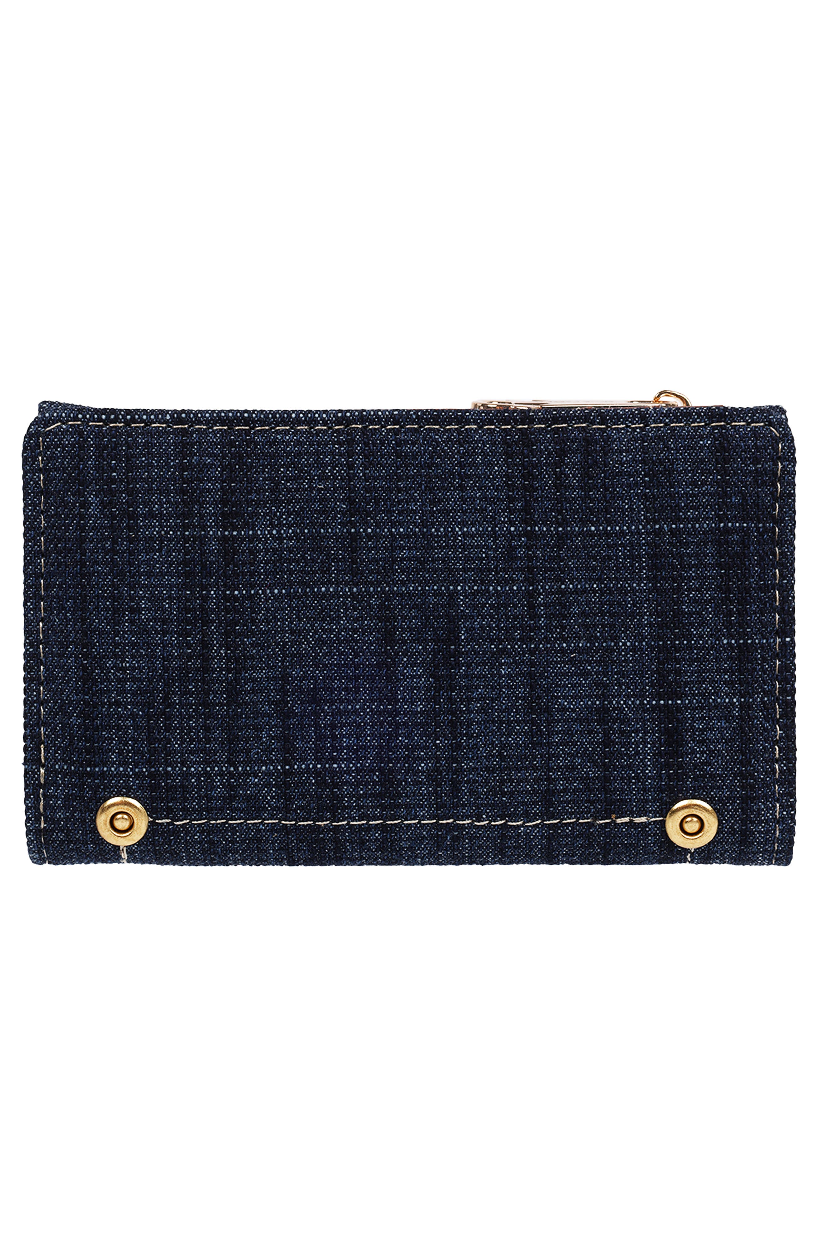True Religion Buddha Patch Small Wallet, Alternate, color, Dark Denim