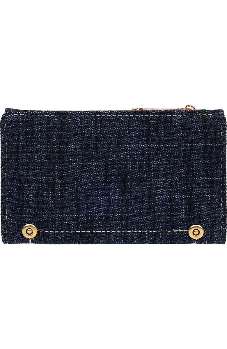 True Religion Buddha Patch Small Wallet, Alternate, color, Dark Denim