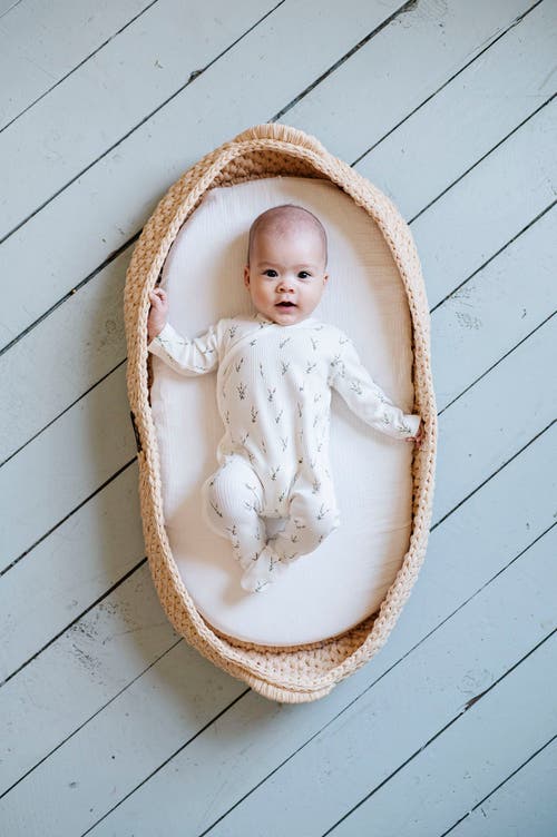 Ely's & Co. Baby Cotton Ribbed Zipper Footie In Lilac
