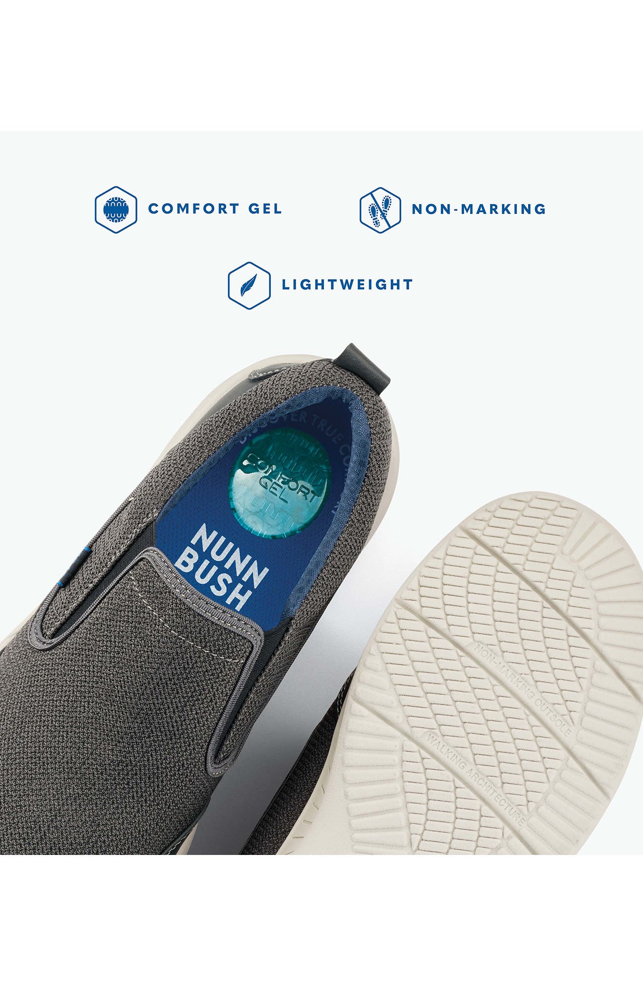 NUNN BUSH Conway 2.0 Knit Slip-On Sneaker - Multiple Widths Available, Alternate, color, 