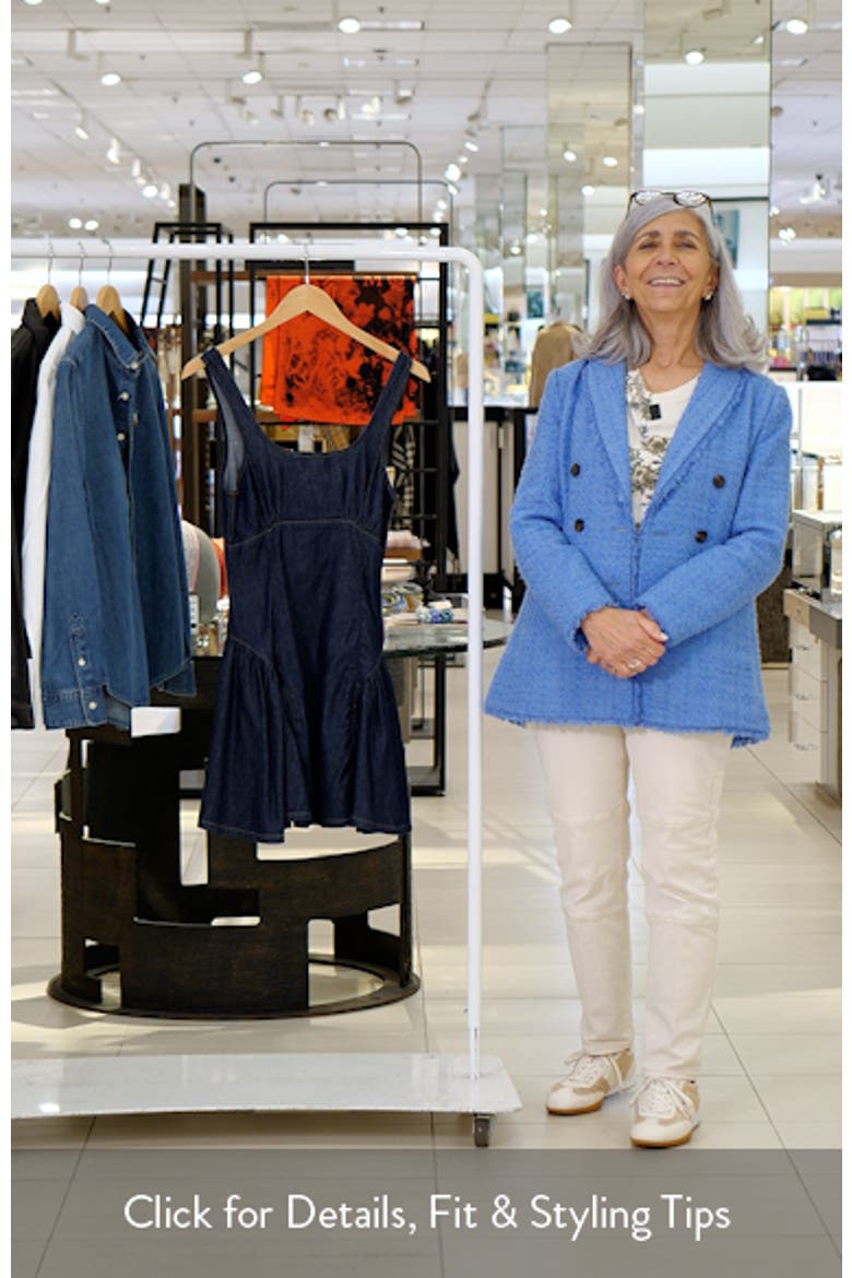 Peplum Hem Denim Minidress video