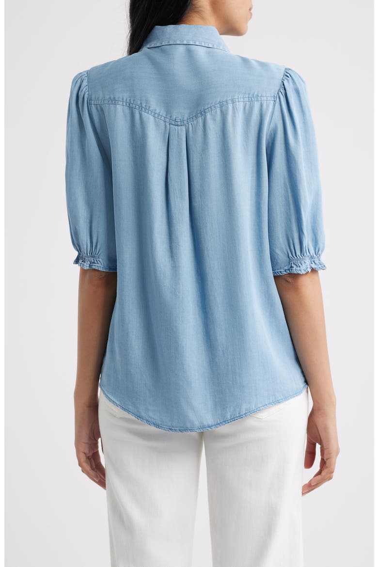 Indira Denim Shirt, Alternate, color, LIGHT WASH