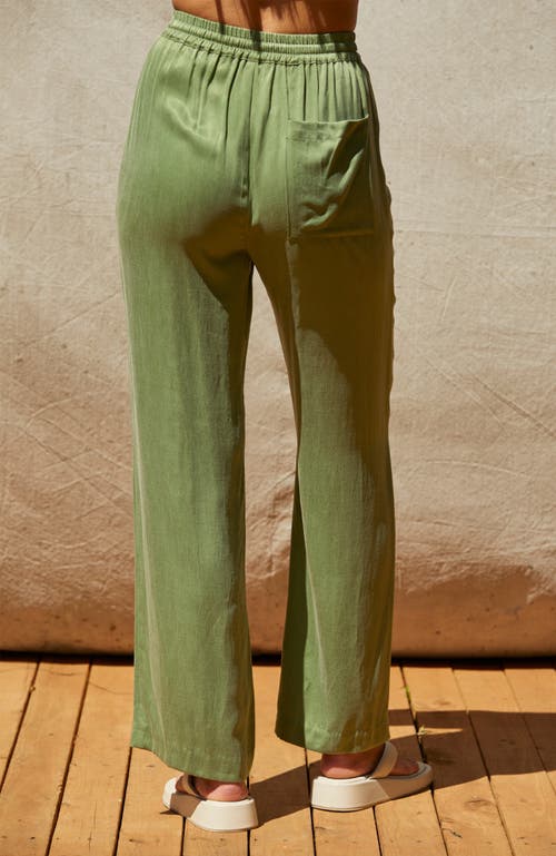 CRESCENT CRESCENT PULL ON CUPRO PANTS