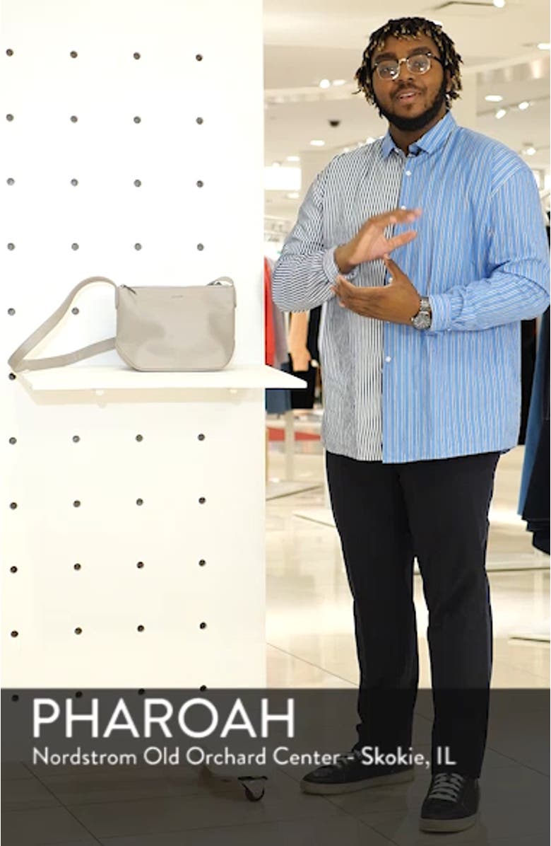 Large Sam Faux Leather Crossbody Bag, sales video thumbnail