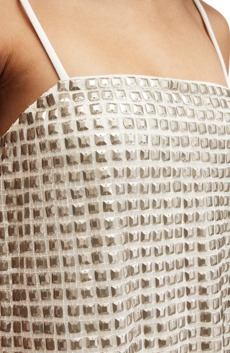 AllSaints Opeline Studded Minidress, Alternate, color, 