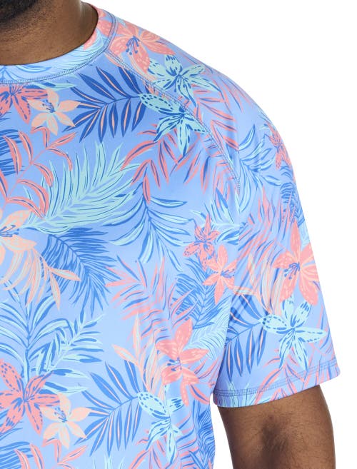 Harbor Bay By Dxl Big & Tall Printed Mesh Swim Shirt