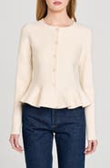 WAYF Brooklyn Peplum Cardigan