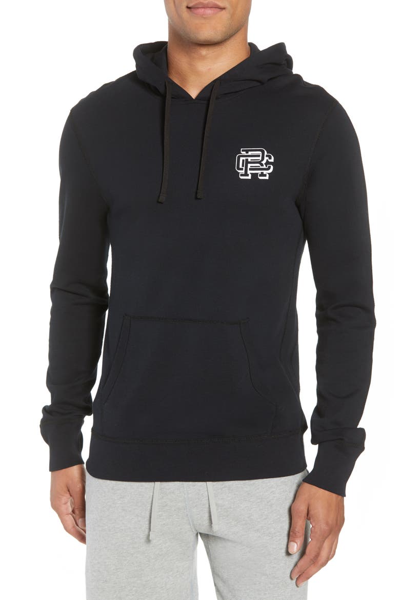 Classic Fit Hooded Pullover, Main, color, BLACK