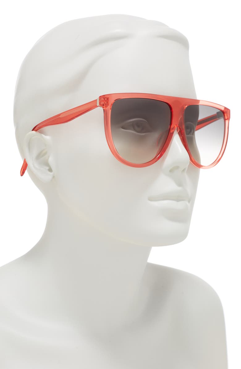CELINE 62mm Flat Top Sunglasses, Alternate, color,