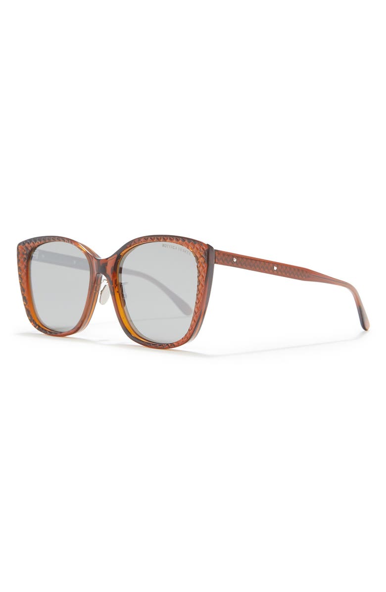 Bottega Veneta 56mm Square Sunglasses, Alternate, color,