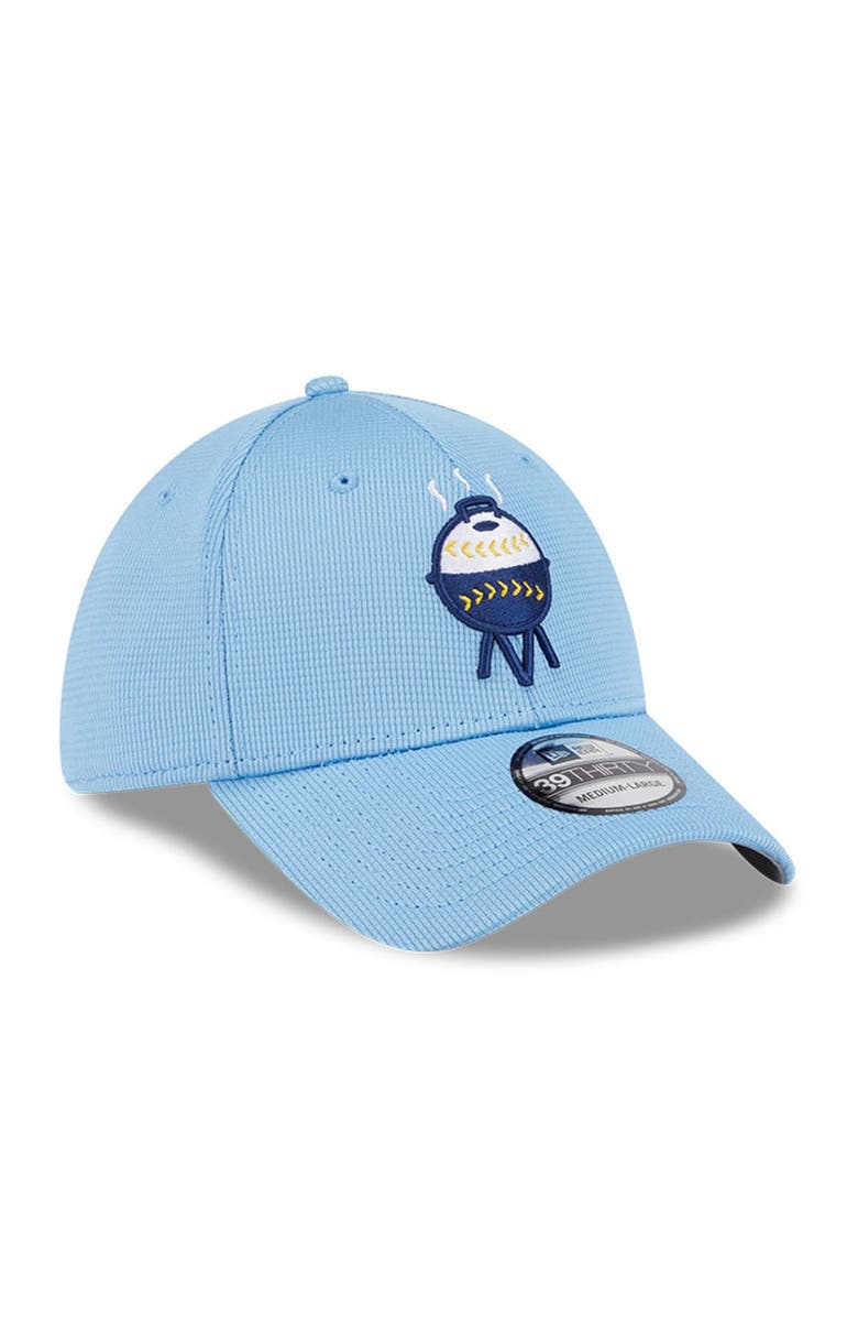 New Era Men's New Era Light Blue Milwaukee Brewers City Connect Batting Practice 39THIRTY Flex Hat, Alternate, color, 