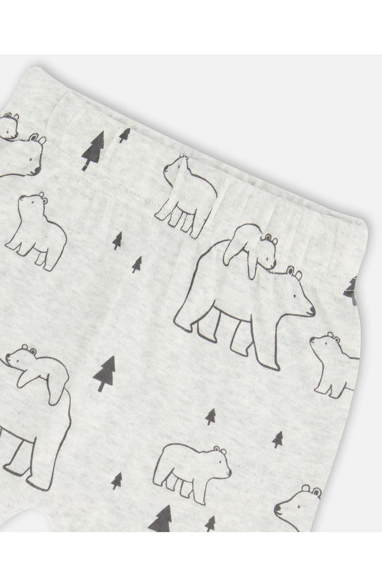 Deux par Deux Baby Boy's Organic Cotton Top With Printed Bears Pant Set Sand, Alternate, color,