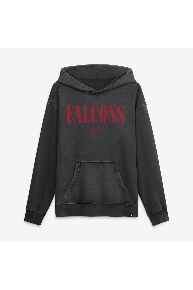Men's Fanatics Black Atlanta Falcons Relaxed Intense Rivalry French Terry Hoodie, Alternate, color, Black