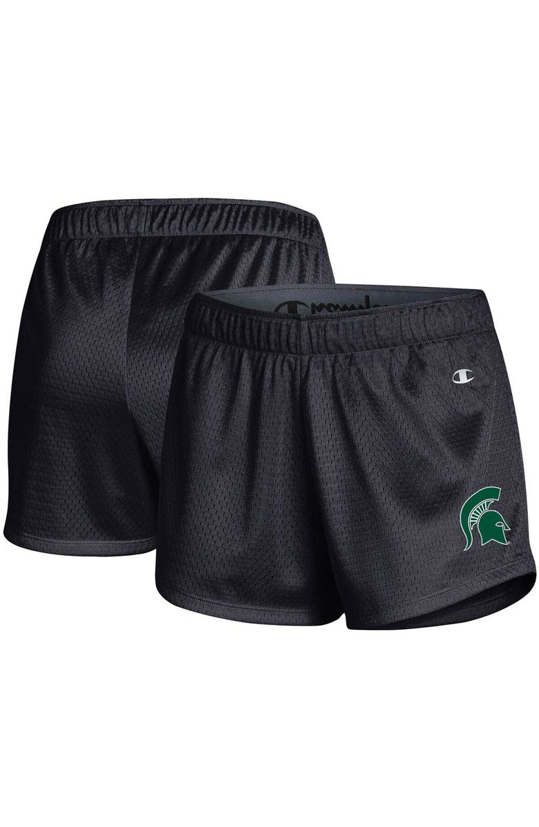 Champion Women's Champion Black Michigan State Spartans Mesh Shorts, Alternate, color, 