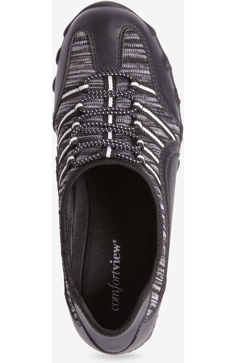 Comfortview CV Sport Tory Textured Knit Slip On Sneaker, Alternate, color, Black Grey