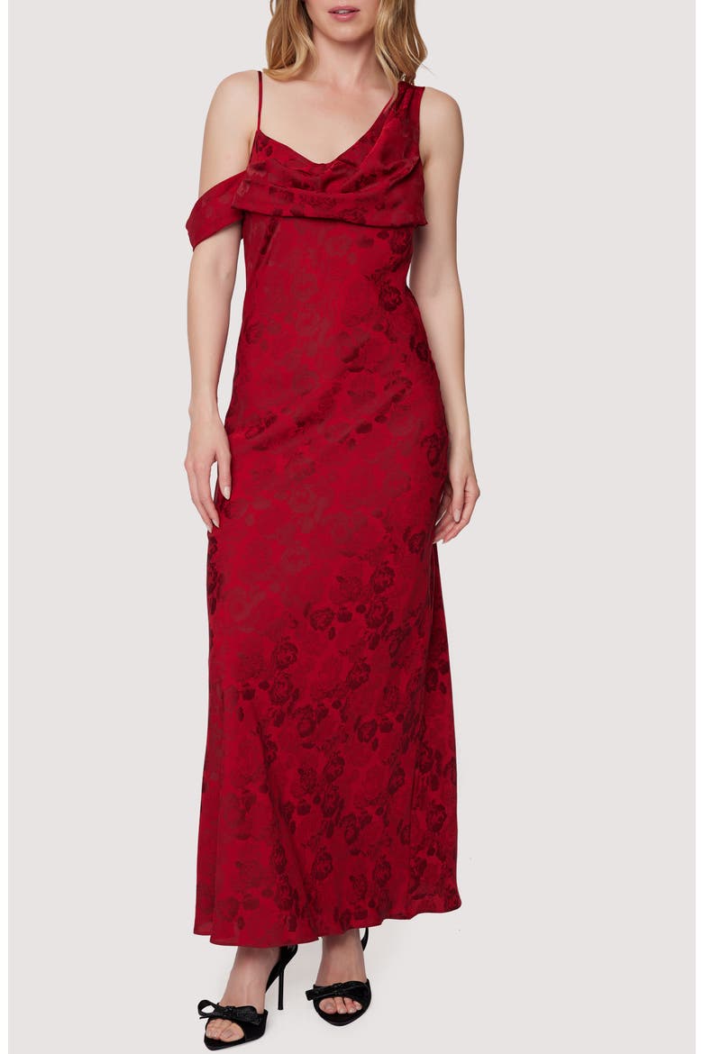 Rouge Vine Maxi Dress, Main, color, RED