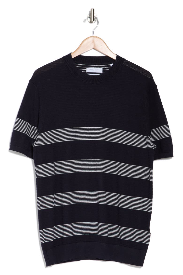 Sweater Tee, Alternate, color, NAVY/ WHITE STRIPE