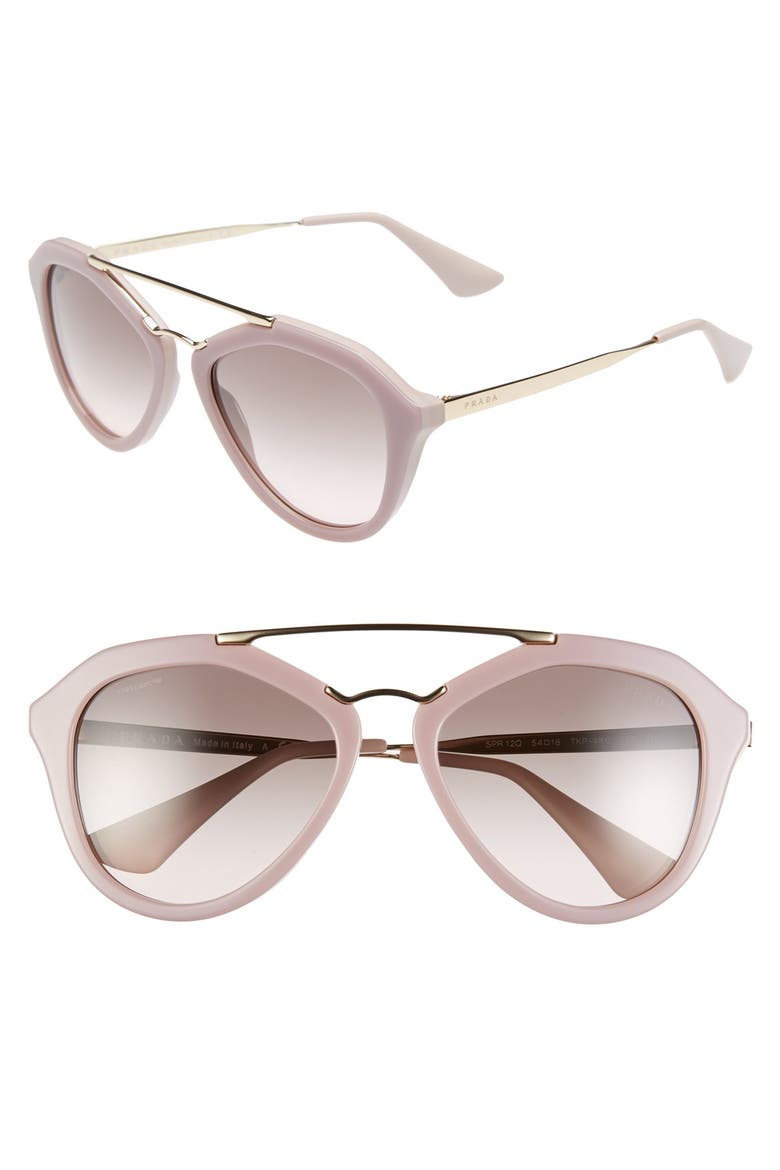 54mm Gradient Lens Sunglasses, Main, color, ROSE