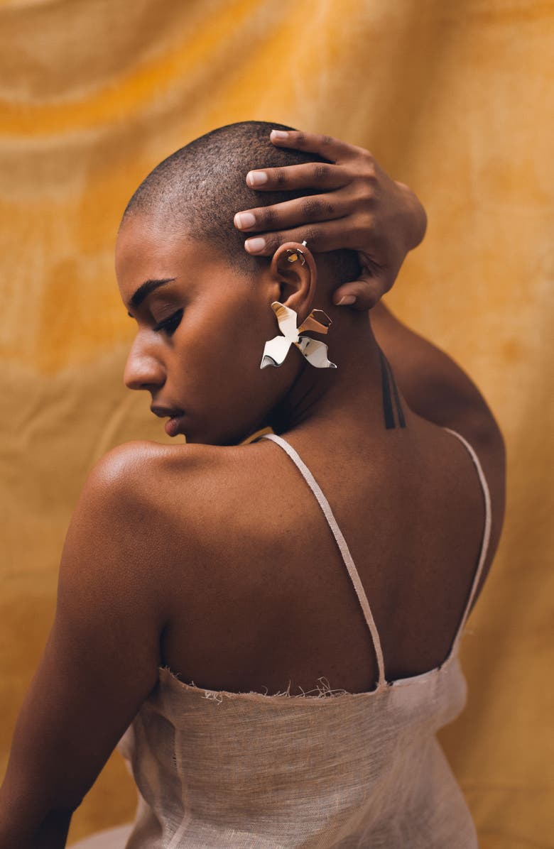 FARIS Large Ladyday Drop Earrings, Alternate, color, 