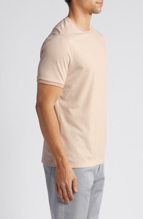 Robert Barakett Forester Tipped Cotton T-shirt In Pink