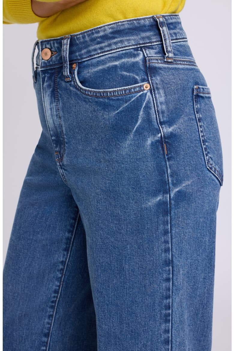 Teresa High Waist Wide Leg Jeans, Alternate, color, BURNET