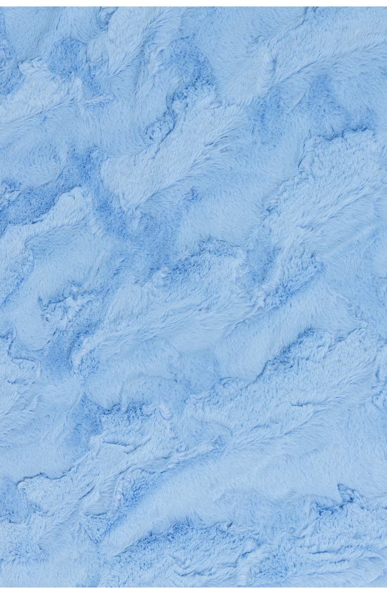 Crickle Daisy Snuggle Blanket, Alternate, color, Bright Blue, Peach Pink