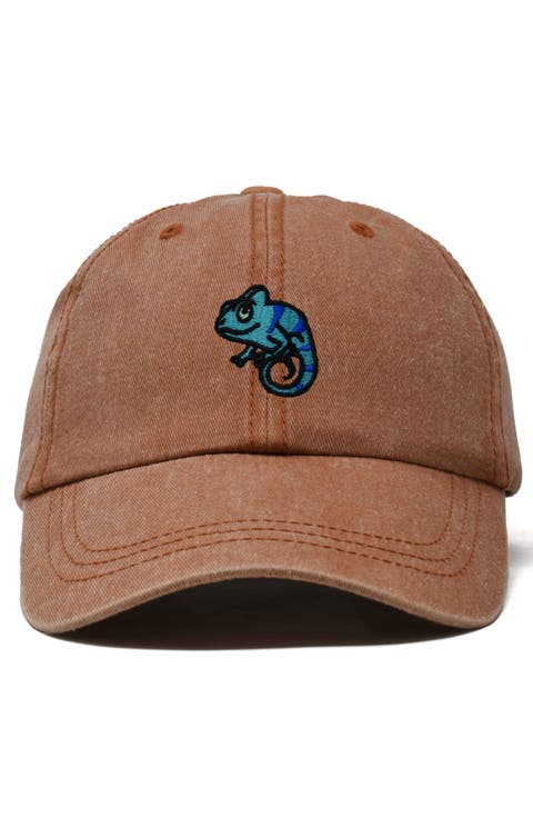 Chameleon Embroidered Dad Hat