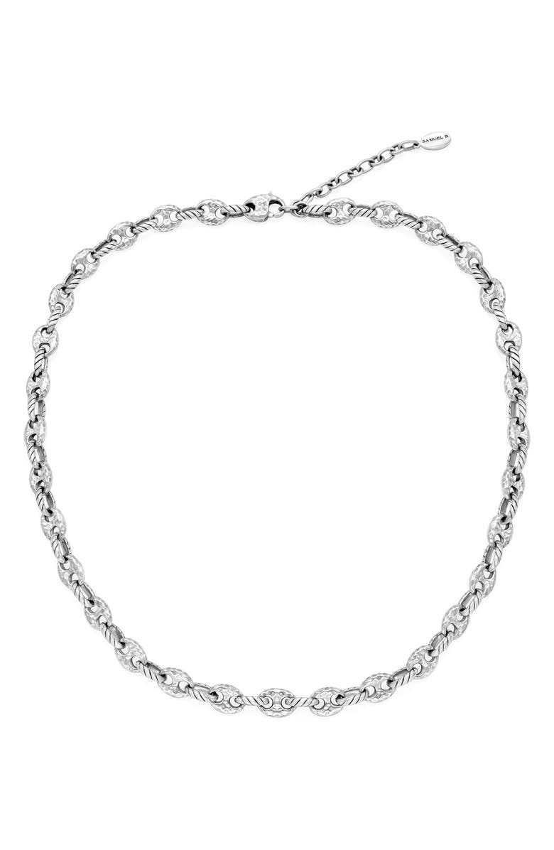 SAMUEL B. Twisted Sterling Silver Chain Necklace, Alternate, color, Silver
