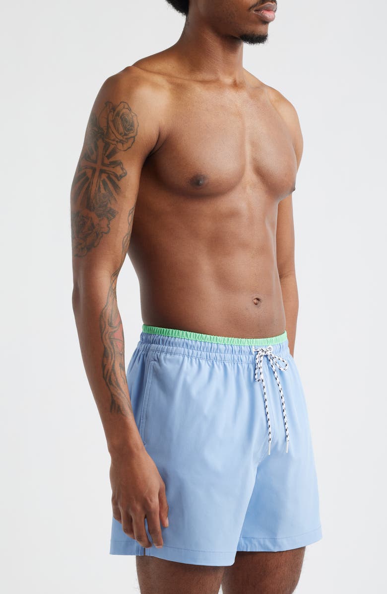 Chubbies Alpine Skies 5.5-Inch Swim Trunks, Alternate, color, Dusty Blue