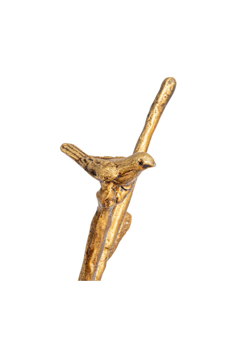 Jewelry Holder with Bird Detail, Alternate, color, Gold