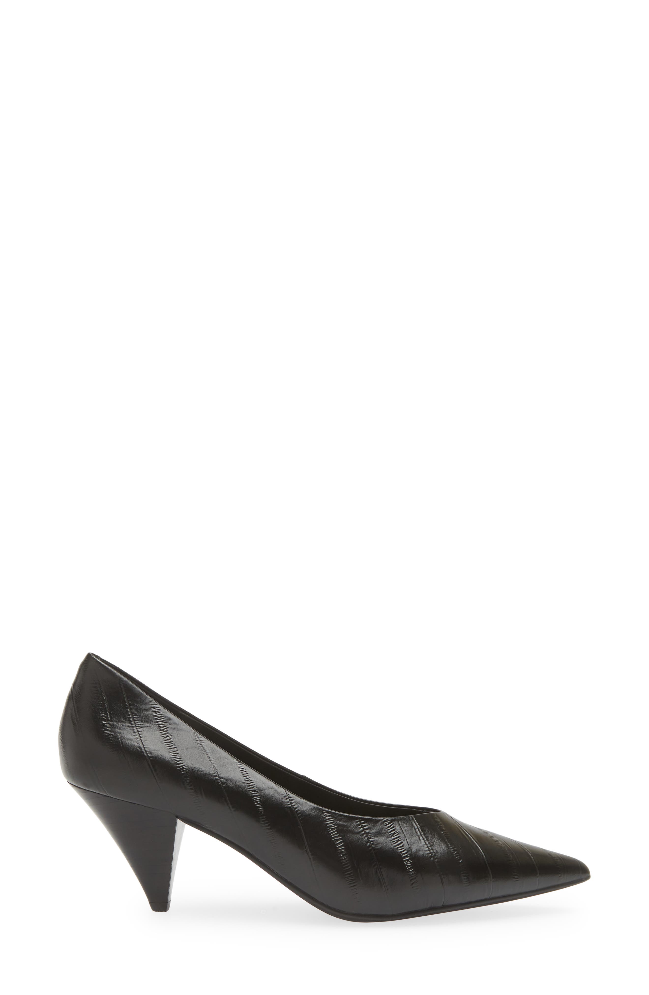 Quatre Pointed Toe Pump, Alternate, color, BLACK EEL