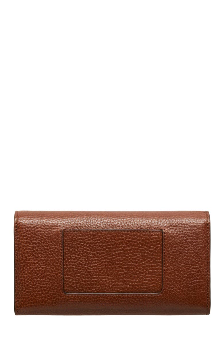 Mulberry Darley Leather Continental Wallet, Alternate, color, Oak