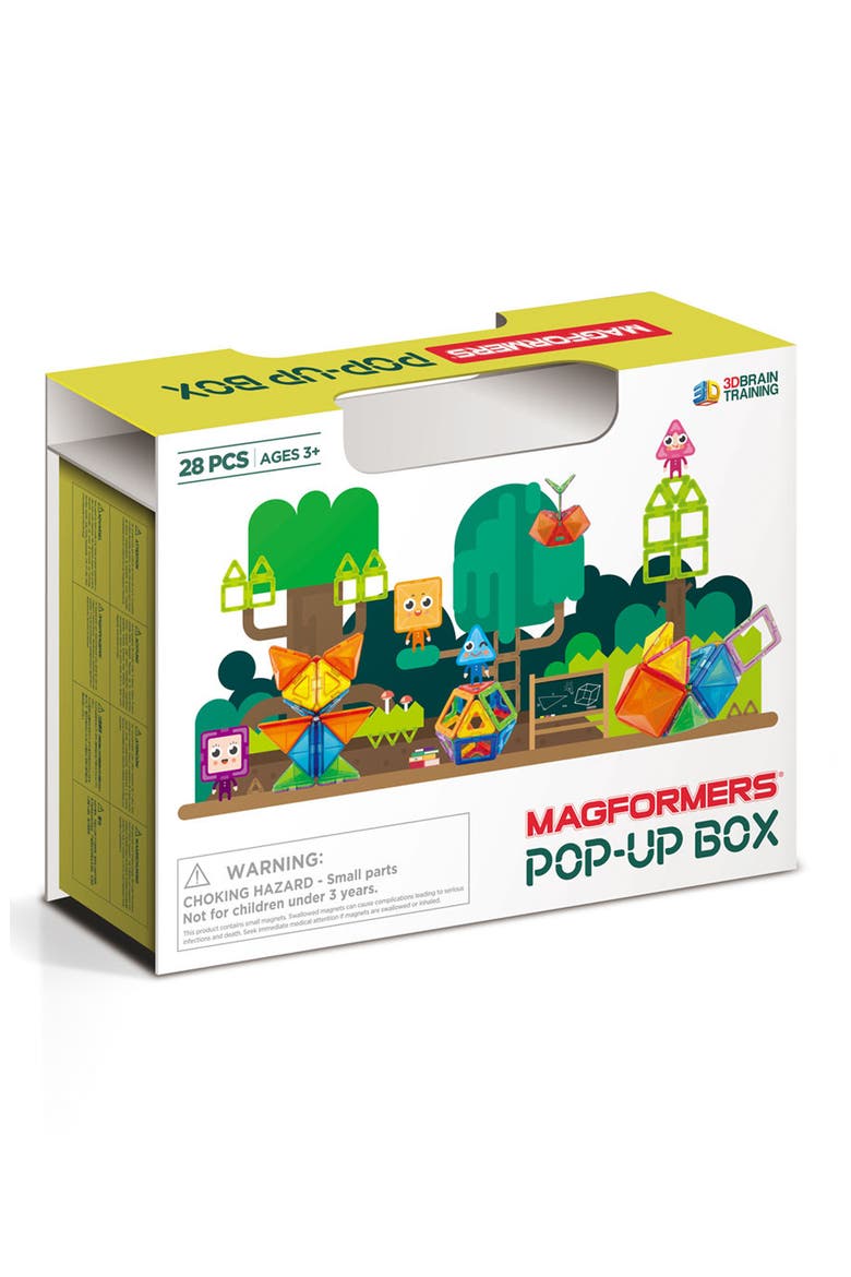 Pop-Up Box 28-Piece Magnetic 3D Construction Set, Alternate, color, MULTI