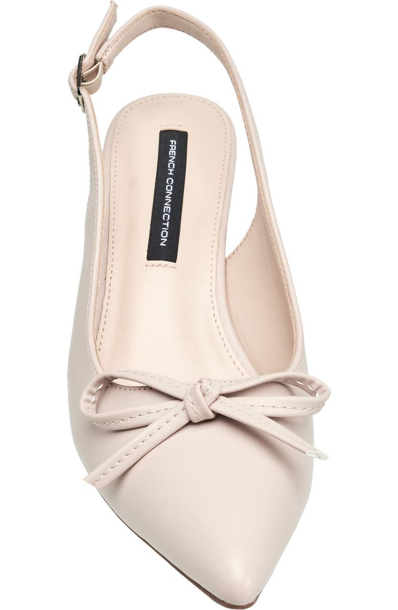 French Connection Brinny Small Bow Kitten Heel, Alternate, color, Nude