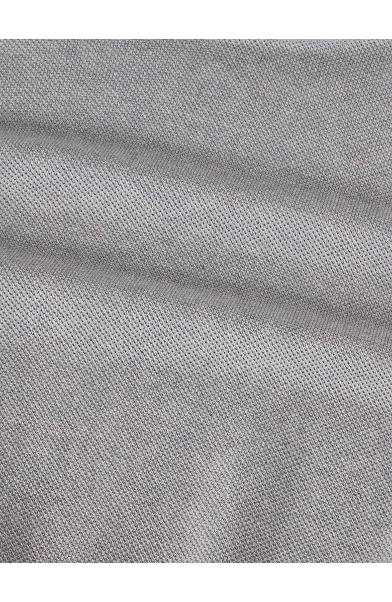 Robert Talbott Randall Cotton Cashmere Johnny Collar Sweater, Alternate, color, Gray Heather