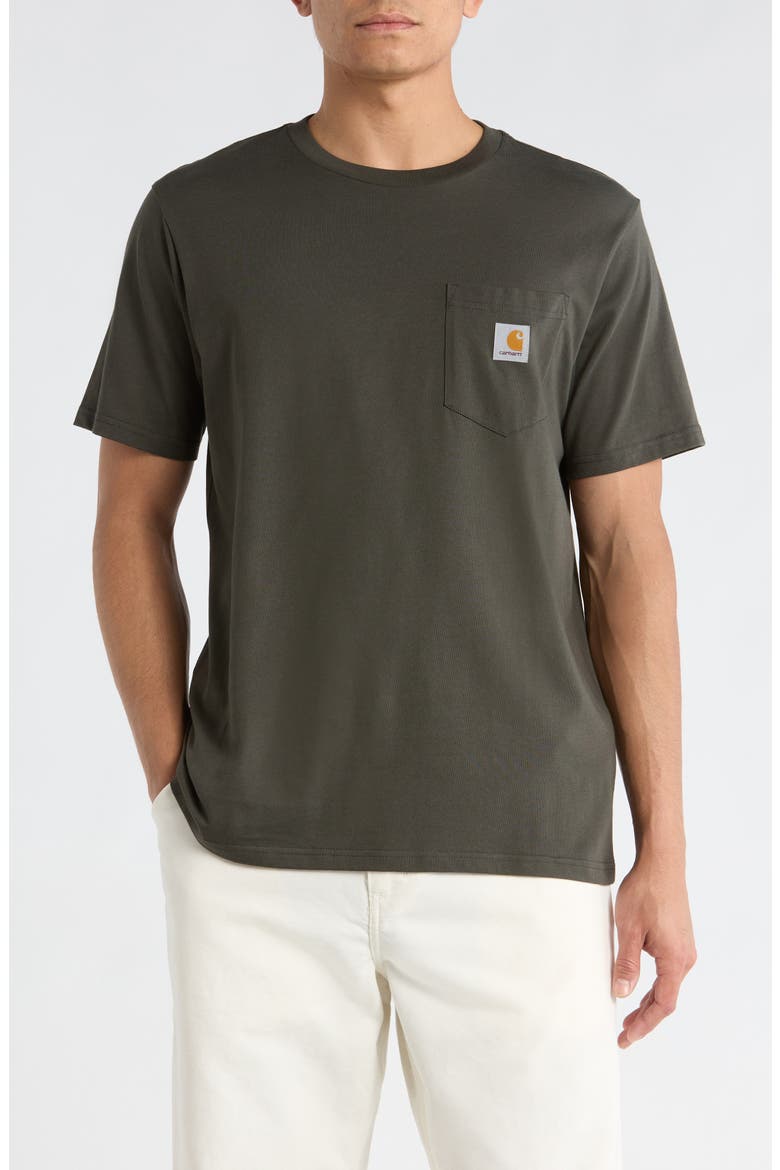 Logo Pocket T-Shirt, Main, color, OXIDE GREEN