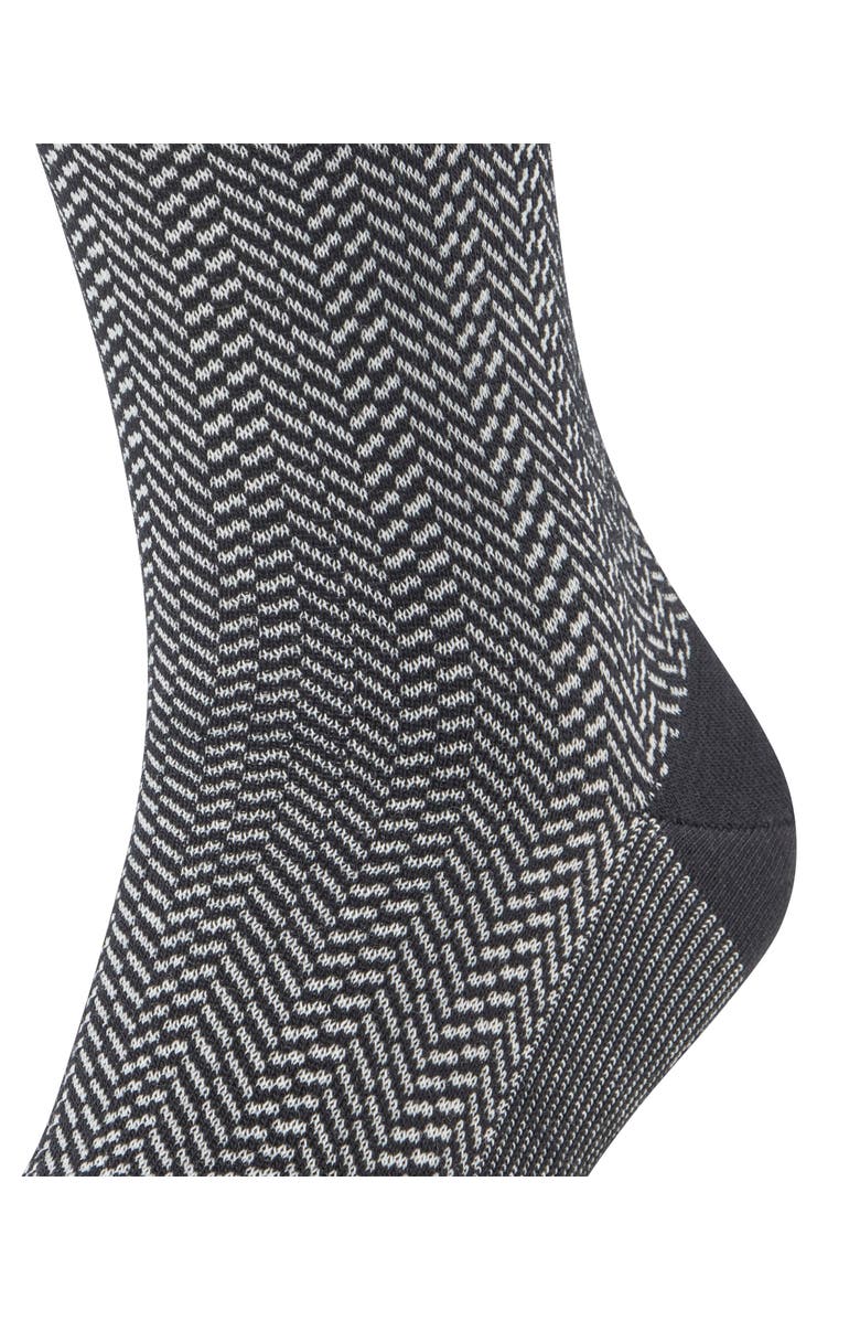 Falke Airport Herringstripe Socks, Alternate, color, Black