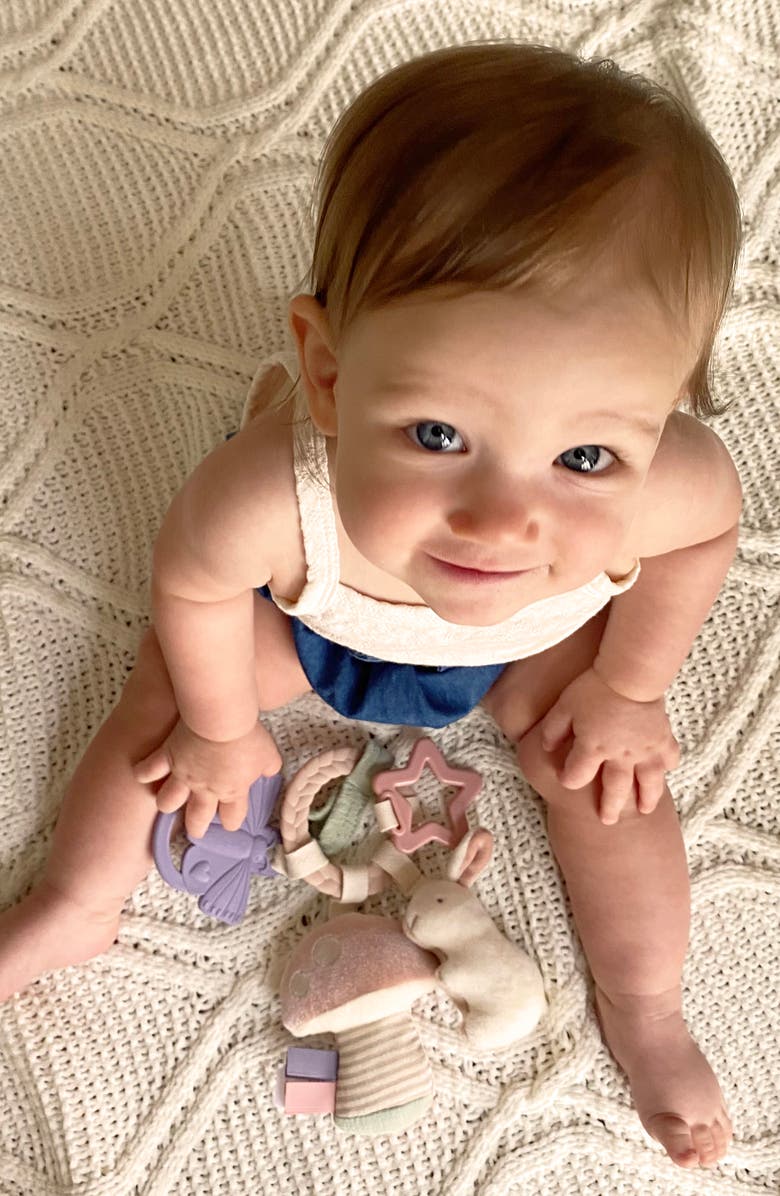 Itzy Ritzy Kids' Pastel Teether Busy Ring, Alternate, color, Pink