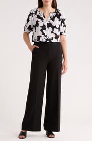 NORDSTROM RACK Gathered Neck Puff Sleeve Top