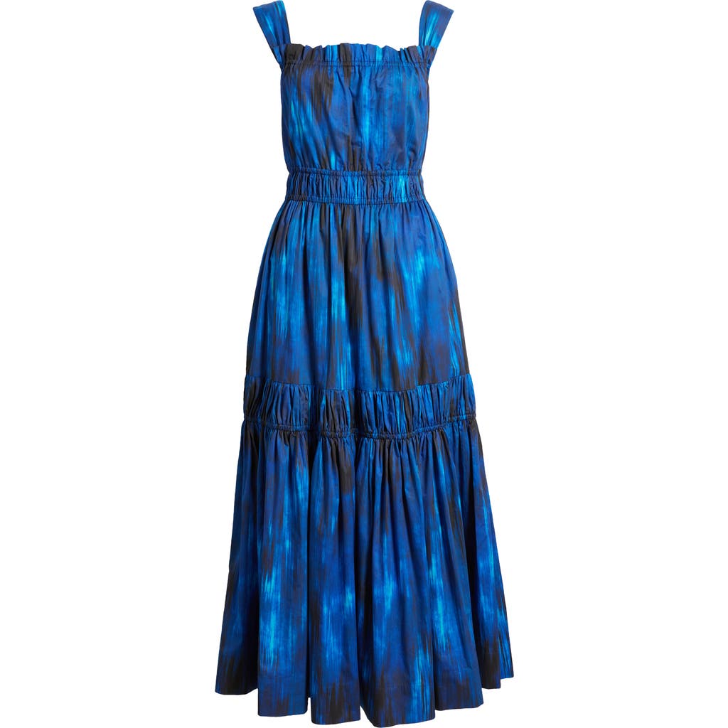 Elie Tahari The Adela Ikat Print Sleeveless Sundress
