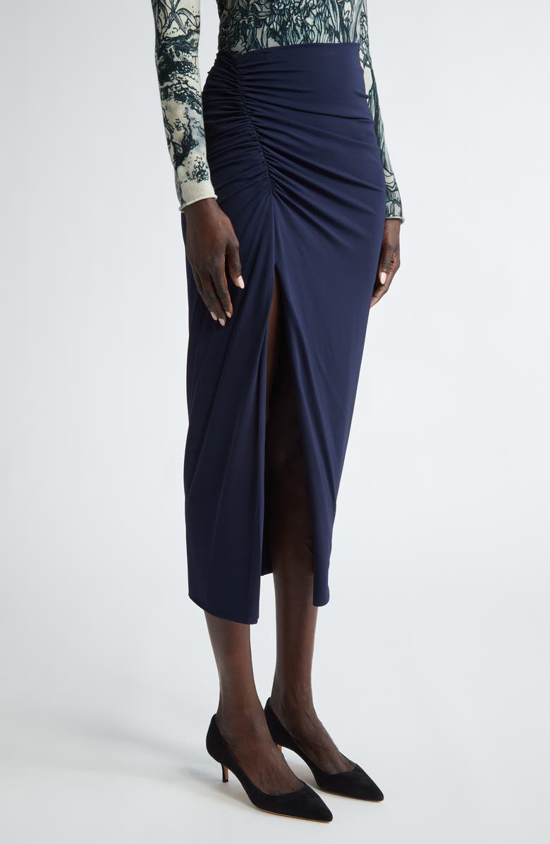 Jason Wu Collection Ruched Jersey Pencil Skirt, Alternate, color,
