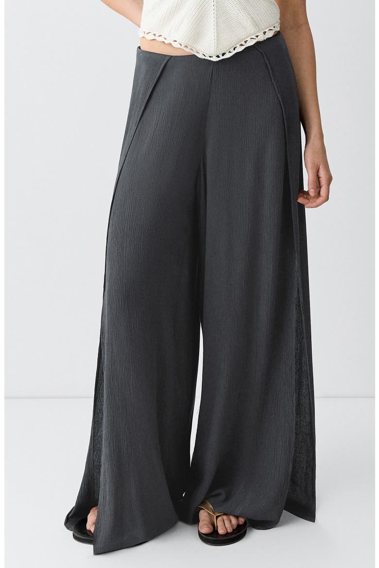 Kids' Side Opening Fluid Pants, Main, color, CHARCOAL