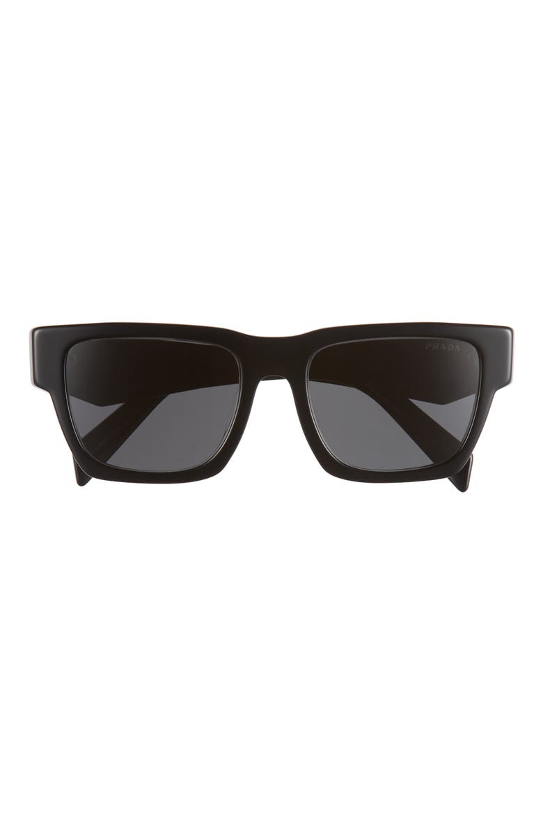 Symbole 54mm Pillow Sunglasses, Main, color, BLACK