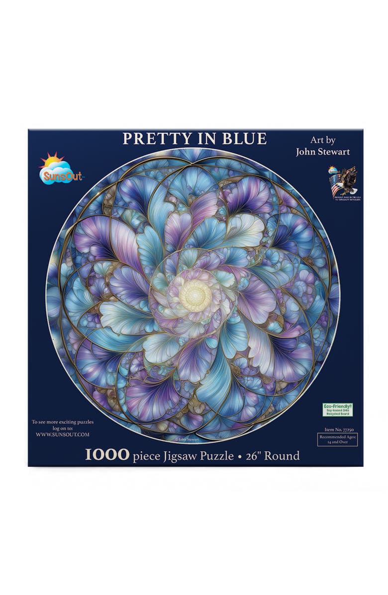 Sunsout Pretty in Blue 1000 piece Jigsaw Puzzle for Adults, Alternate, color, Multicolor