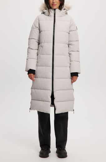 Noize Winter Long Parka with Faux Fur Trim
